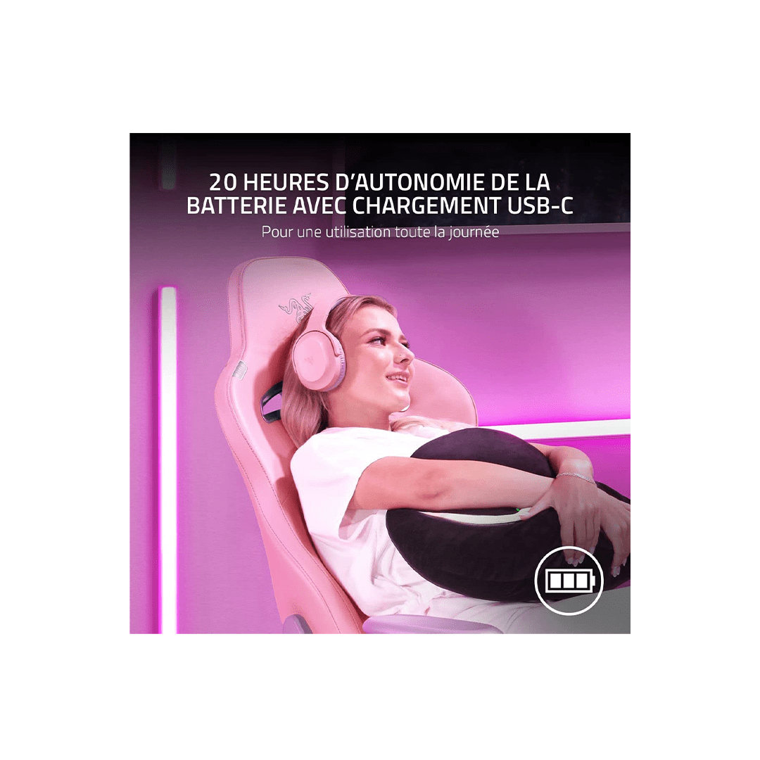 Razer Barracuda X - Wireless Multi-Platform Gaming and Mobile Over Ear Headset - Quartz Pink in Qatar Razer Barracuda X - Wireless Multi-Platform Gaming and Mobile Over Ear Headset - Quartz Pink in Qatar